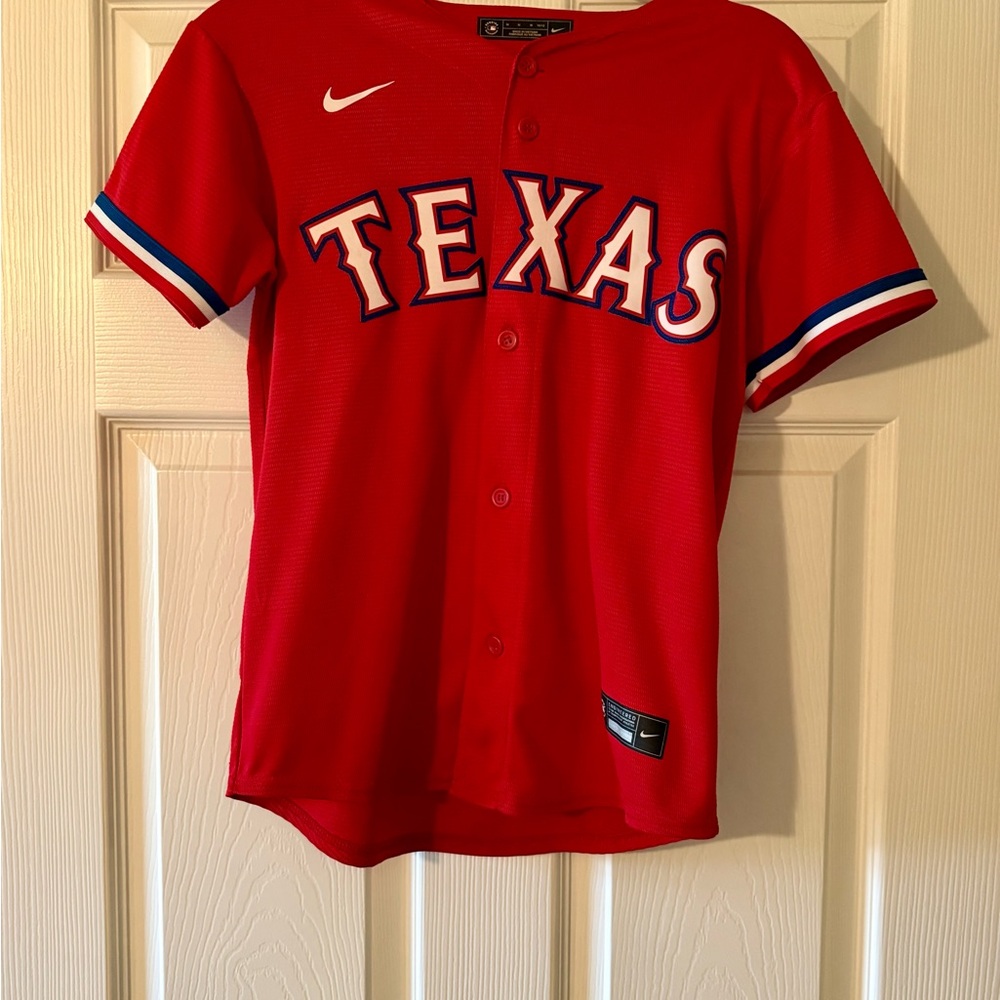 Nike MLB YOUTH Red Texas Rangers Jersey